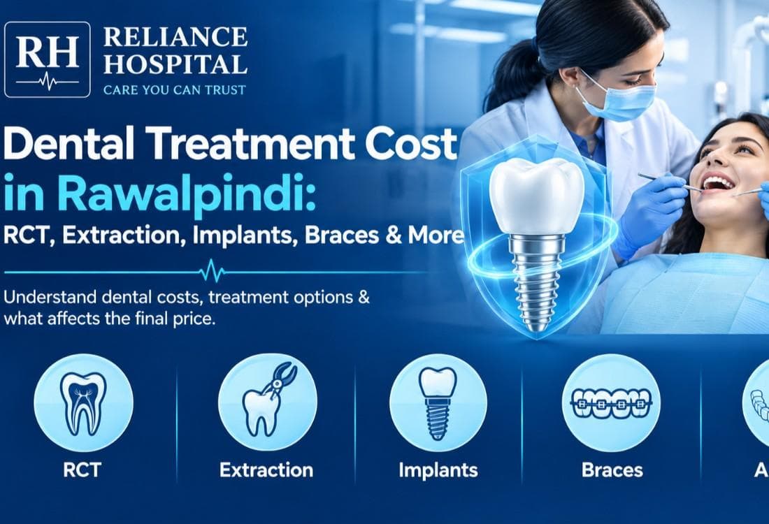 Dental Treatment Cost in Rawalpindi: RCT, Extraction, Implants, Braces & More